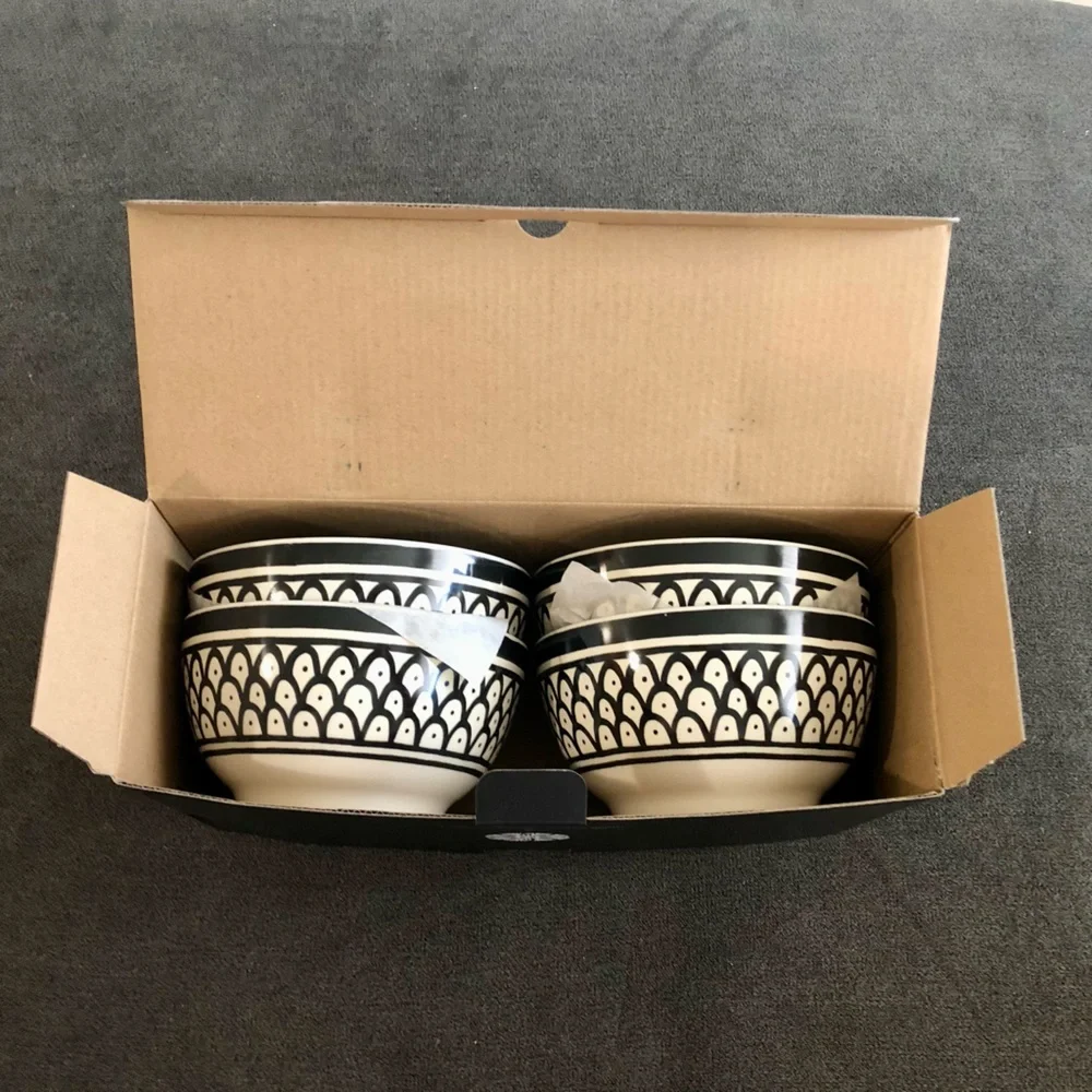 Pottery Barn Marrakesh Outdoor Melamine Cereal Bowls - Set of 4